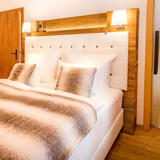 Das Wistlberg Chalet - Ansicht Schlafzimmer | Waldbauer Hotel- und Chaleteinrichtung