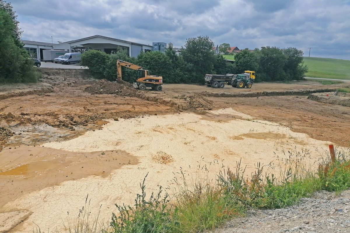 Bau der neuen Lagerhalle 005